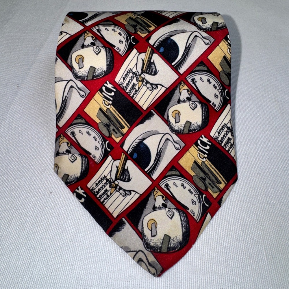 The Beatles Shes Leaving Home '91 Vintage Silk Tie Comic Pop Art Manhattan Group